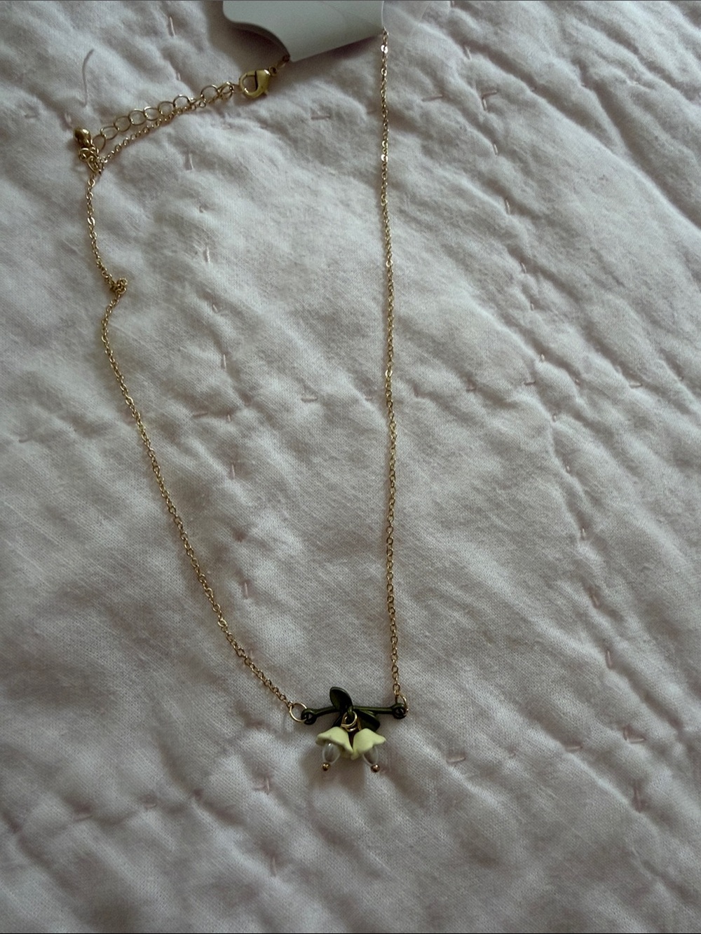 Delicate Flower Drop Necklace - Women Jewelry